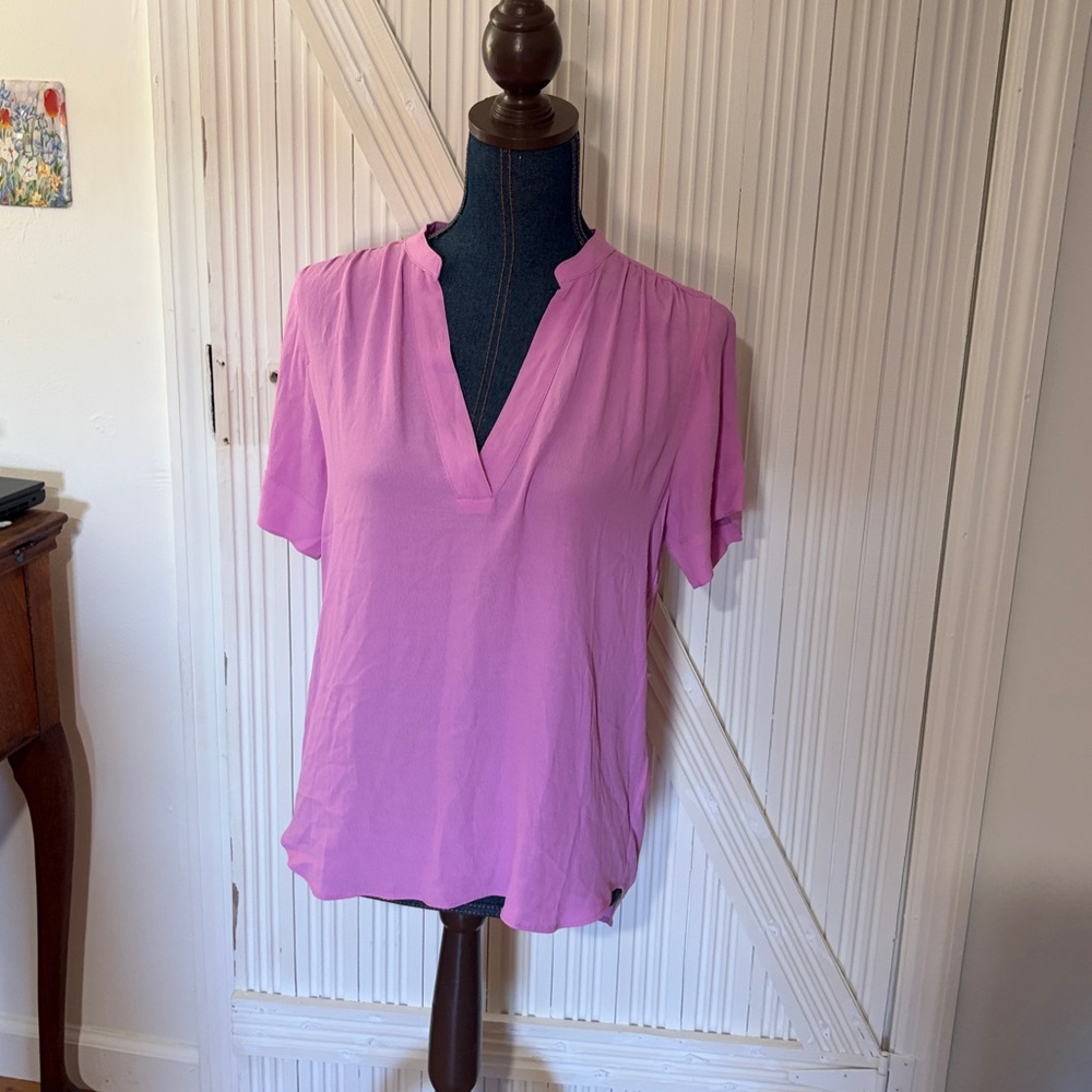 J crew drapey band-collar popover size xs NWT